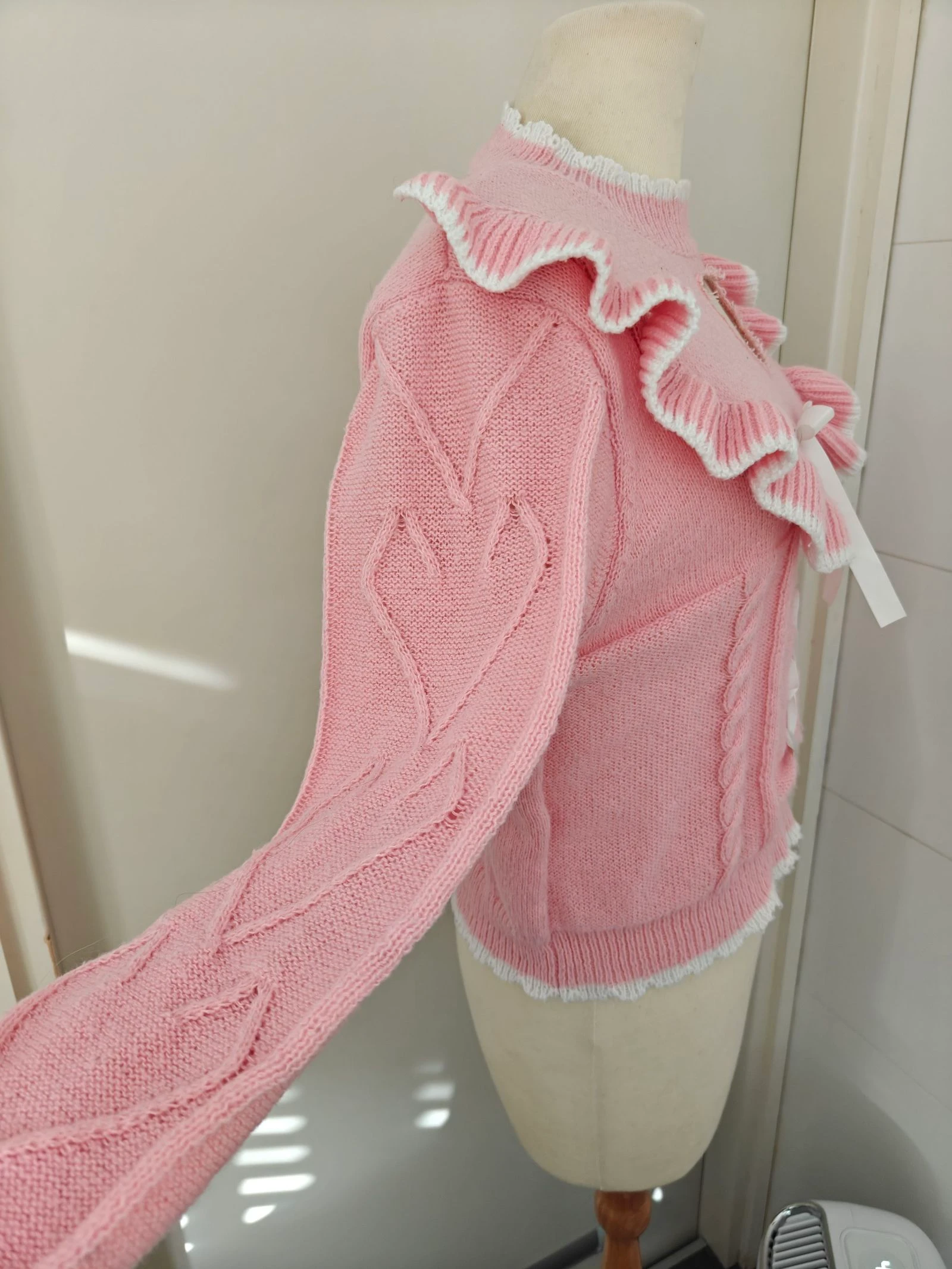Kawaii trui met hartje en lint, maat S – photo 6